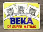 Mooi emaille bord BEKA, Ophalen of Verzenden, Gebruikt, Reclamebord