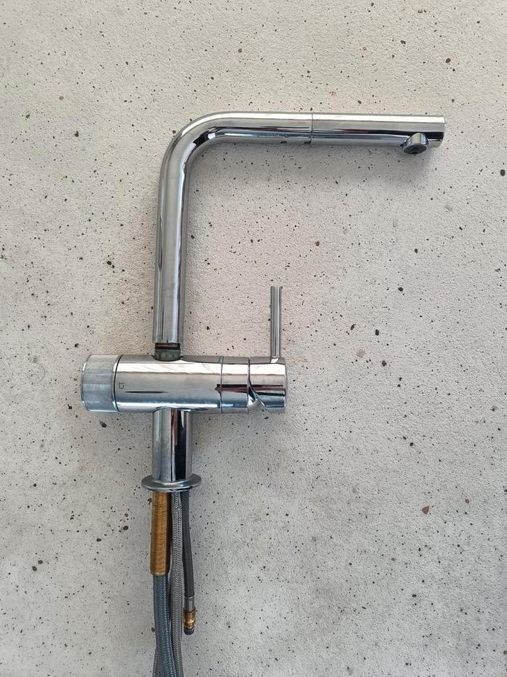 Keukenkraan Grohe minta (met waterfilter), Bricolage & Construction, Sanitaire, Utilisé, Robinet, Chrome, Enlèvement