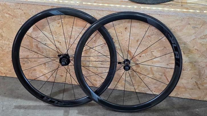 2x Carbon wielset (velgrem), Fietsen en Brommers, Fietsonderdelen, Gebruikt, Racefiets, Wiel, Ophalen