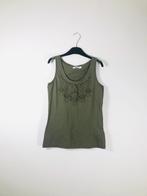 Débardeur en coton vert olive avec broderie (taille XS/S) NE, Vêtements | Femmes, Tops, Bonprix, Enlèvement ou Envoi, Taille 36 (S)