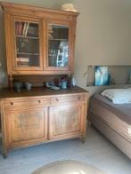 Antieke vitrine kast, Ophalen, Zo goed als nieuw, Glas