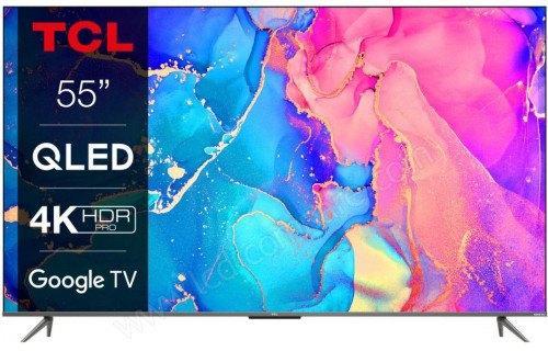 Smart TV TCL 55C635  QLED 139 cm (55") Ultra HD (4K), Audio, Tv en Foto, Televisies, Gebruikt, QLED, 100 cm of meer, 4k (UHD)