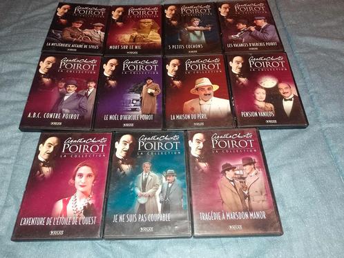 A vendre en DVD lot de 11 films collection Hercules Poirot, CD & DVD, DVD | Thrillers & Policiers, Comme neuf, Détective et Thriller