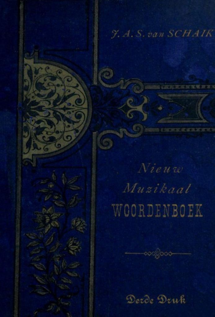 Nieuw Muzikaal Woordenboek  J.A.S van Schaik 3 de druk, Boeken, Muziek, Gelezen, Overige onderwerpen, Ophalen of Verzenden