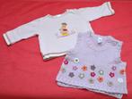 139/1     T-shirt longues manches et débardeur fille 80, Kinderen en Baby's, Babykleding | Maat 80, Ophalen of Verzenden, Zo goed als nieuw