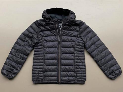Jas lichte echte dons zwart C&A 152, Kinderen en Baby's, Kinderkleding | Maat 152, Zo goed als nieuw, Meisje, Jas, Ophalen of Verzenden