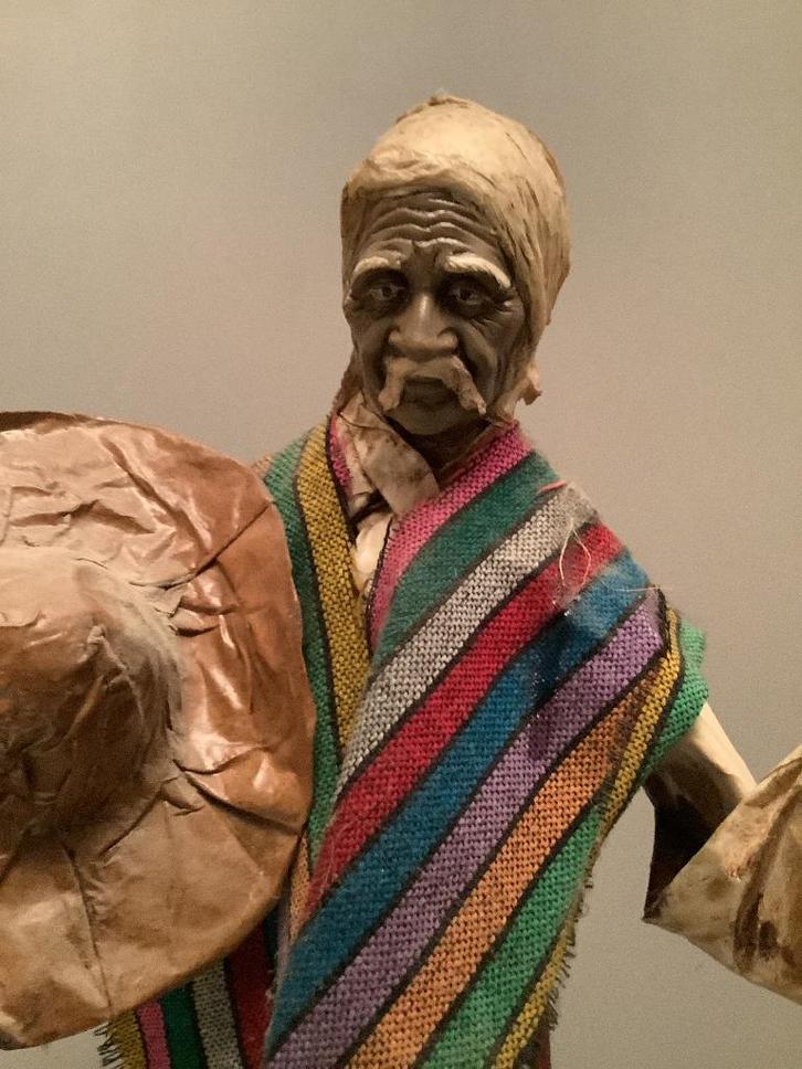 Vintage Mexicaanse volkskunstfiguur H54 cm, Antiek en Kunst, Curiosa en Brocante, Ophalen of Verzenden