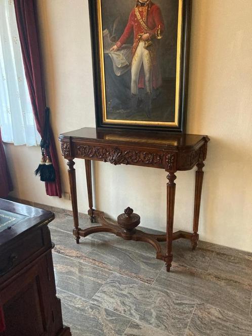 antieke sidetable hele mooie staat empire spiegel buste, Huis en Inrichting, Tafels | Sidetables, Gebruikt, Ophalen