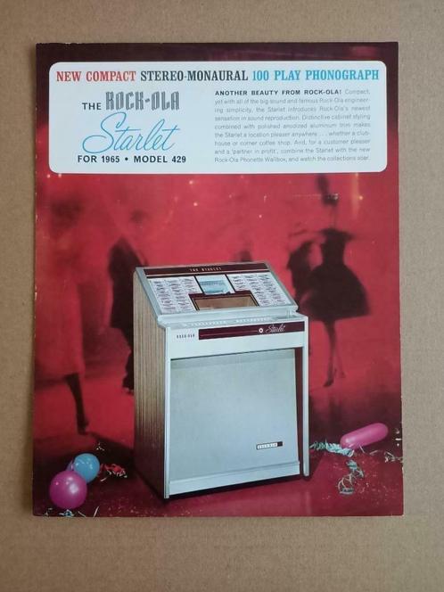 Flyer: Rock-Ola 429 Starlet (1965) jukebox, Verzamelen, Automaten | Jukeboxen, Ophalen