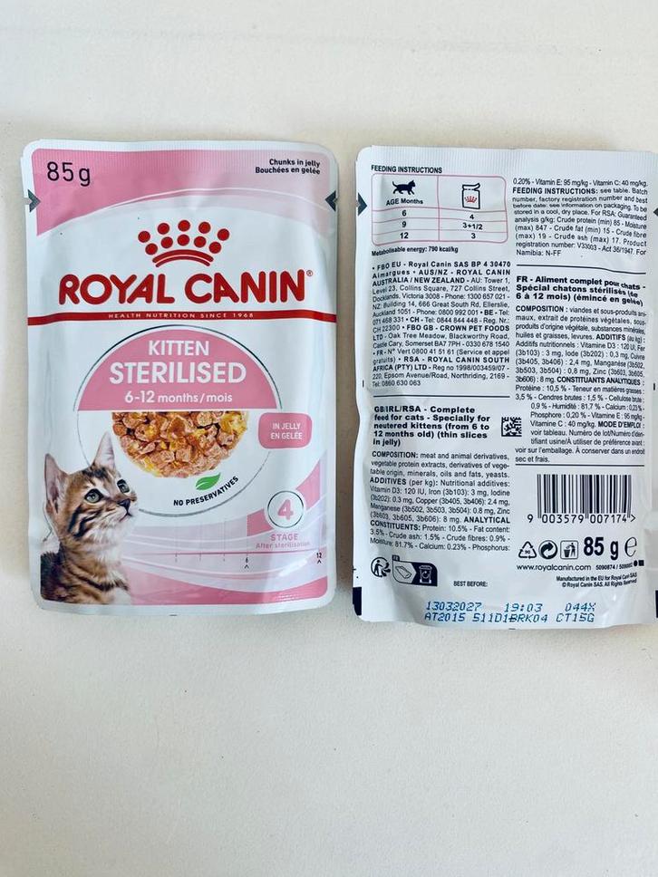 Royal Canin chaton sterilise  - Sheba lot 15 articles, Dieren en Toebehoren, Dierenvoeding, Kat, Ophalen of Verzenden
