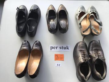 6 paar dames schoenen maat 36 aan 3 euro  beschikbaar voor biedingen