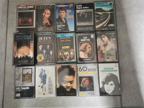 15 audio cassettes, Cd's en Dvd's, Cassettebandjes, Gebruikt, Origineel, Pop, 2 t/m 25 bandjes, Ophalen of Verzenden