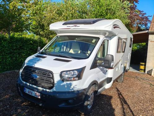 mobilhome 5 personen met weinig km, Caravans en Kamperen, Mobilhomes, Particulier, Half-integraal, tot en met 5, Ford, Diesel