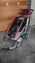 Chariot Cougar 1 + 2 koppelstukken, Fietsen en Brommers, Fietsaccessoires | Aanhangwagens en Karren, Ophalen, Gebruikt, Aanhangfiets