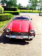 Te Koop: MG MK2 1965 – Iconische Rode Klassieker!, Auto's, MG, Cabriolet, Leder, Particulier, 1000 cc