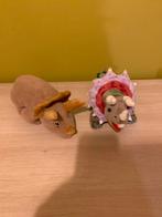 Dinosaurussen- Triceratops 2x, Kinderen en Baby's, Speelgoed | Knuffels en Pluche, Ophalen of Verzenden, Overige typen
