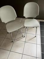 Vier witte stoelen vintage, Ophalen, Gebruikt, Wit, Vintage