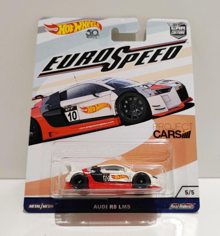 Hot Wheels Audi R8 LMS Euro Speed   Premium (uit 2018) 1/64, Hobby en Vrije tijd, Modelauto's | Overige schalen, Ophalen of Verzenden