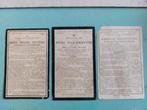 3 oude bidprentjes Meulebeke geboren vóór 1900, Verzamelen, Ophalen of Verzenden