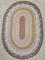 Uniek ovaal vloerkleed - 98x120cm/Handgemaakt/Gemaakt in Bel, Ophalen of Verzenden
