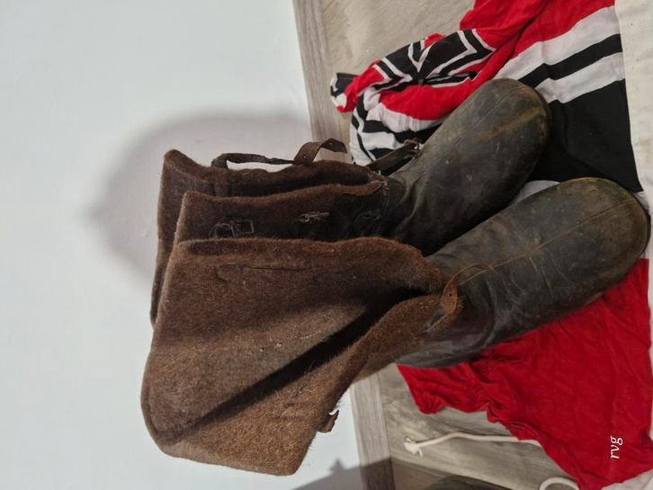 Winterlaarzen wo2 duitsland, Verzamelen, Militaria | Tweede Wereldoorlog, Ophalen of Verzenden