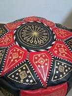 Pouf Artisanal en cuir véritable 50cm/30cm, Maison & Meubles, Enlèvement ou Envoi, Neuf, Cuir