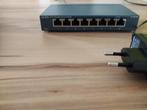TP-Link 8-Port Gigabit Netwerk switch [TL-SG108], Computers en Software, Netwerk switches, Ophalen, Gebruikt