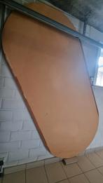 Groot ovaal tafelblad +groot linnen tafelkleed+16 sevetten, Huis en Inrichting, Ophalen, Ovaal, Tafelblad