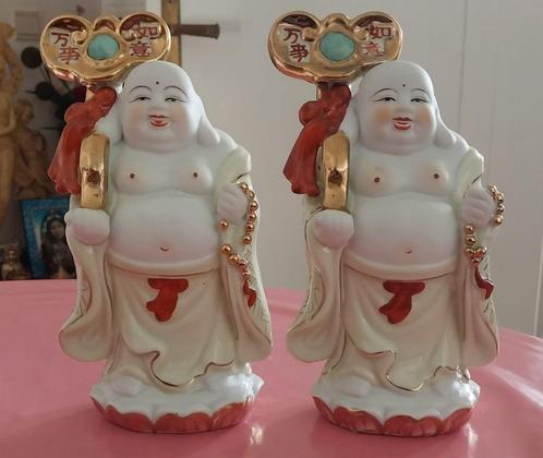 Porseleinen Happy Boeddha geluks-Buddha-Budai, Huis en Inrichting, Woonaccessoires | Boeddhabeelden, Nieuw, Ophalen of Verzenden