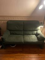 Canapé vert foncé pour deux personnes, 75 à 100 cm, Enlèvement, Utilisé, Deux personnes