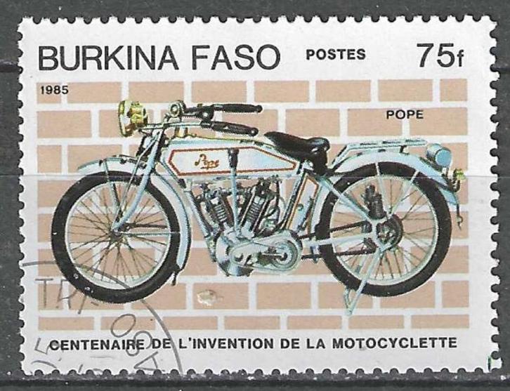 Burkina Faso 1985 - Yvert 654 - 100 jaar Moto (ST), Postzegels en Munten, Postzegels | Afrika, Gestempeld, Verzenden