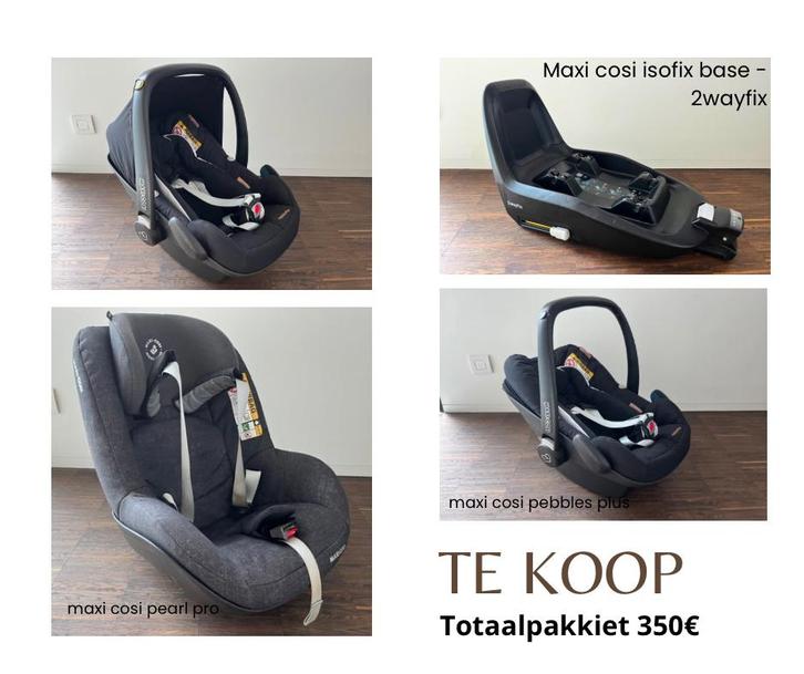 Maxi cosi set bestaande uit 3 verschillende onderdelen, Kinderen en Baby's, Autostoeltjes, Gebruikt, Maxi-Cosi, Isofix, Ophalen