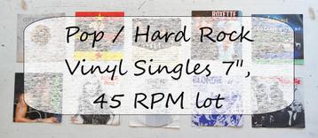 Pop / Hard Rock Vinyl Singles 7", 45 RPM lot beschikbaar voor biedingen