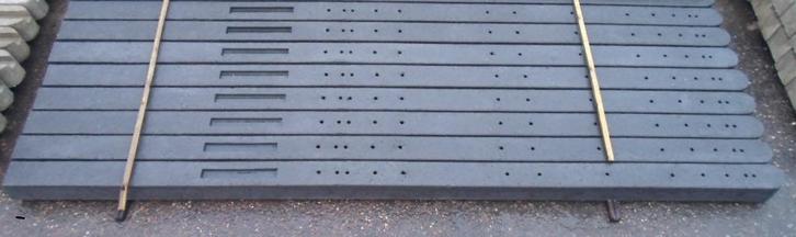 betonpalen schutting betonplanken palen antraciet platen, Tuin en Terras, Tuinpoorten, Nieuw, Looppoort, Overige materialen, 200 cm of meer