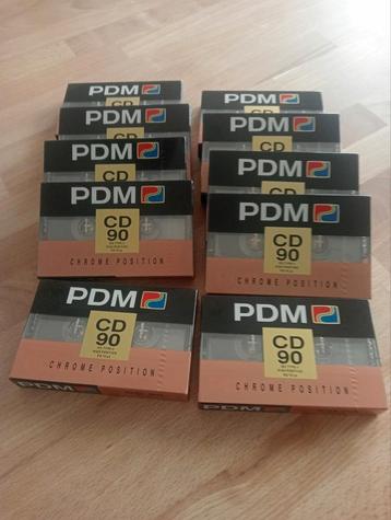 Audio muziek cassettes PDM CD90 Geseald (10 stuks)  beschikbaar voor biedingen