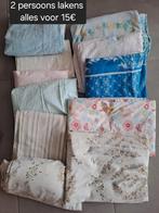 lakens 2persoonsbed lot 15€, Ophalen of Verzenden, Gebruikt