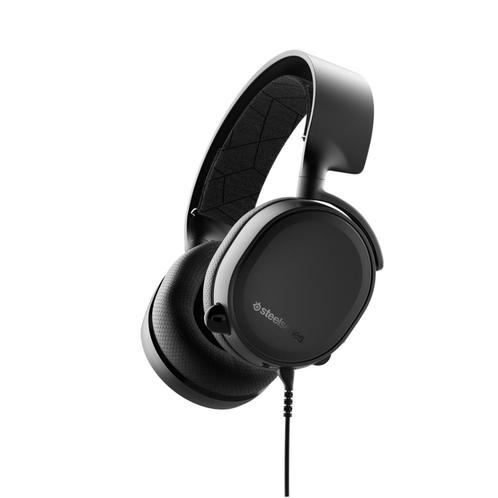 SteelSeries Arctis 3 headset, Informatique & Logiciels, Casques micro, Utilisé, Over-ear, Filaire, Casque gamer, Microphone repliable