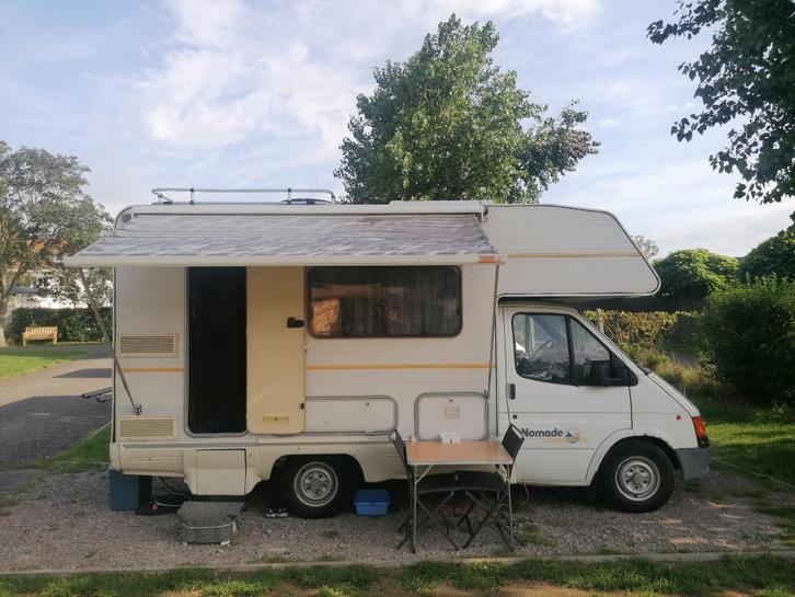Voorouder kampeerder, Caravans en Kamperen, Mobilhomes, Particulier, Ford, Ford, Diesel, Handgeschakeld, 5 tot 6 meter, Chemisch toilet