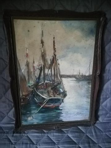 Une aquarelle signee Marguerite Delecosse-Heyninx  beschikbaar voor biedingen