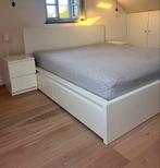 Ikea MALM bed 180cm, Huis en Inrichting, Slaapkamer | Bedden, Ophalen, Gebruikt, Wit, Tweepersoons