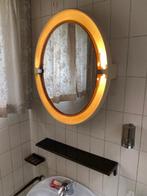 Vintage badkamerset, Huis en Inrichting, Ophalen, Gebruikt, Bruin, Handdoekenrek