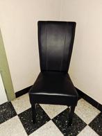 Stoelen, Huis en Inrichting, Stoelen, Ophalen, Zwart, Leer, Zo goed als nieuw