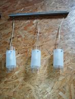 Hanglampen met glazen kappen, Ophalen, Zo goed als nieuw