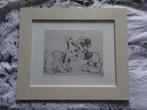 Houten lijst - Mickey en Pluto - Walt Disney, Ophalen of Verzenden, Mickey Mouse, Zo goed als nieuw, Plaatje of Poster