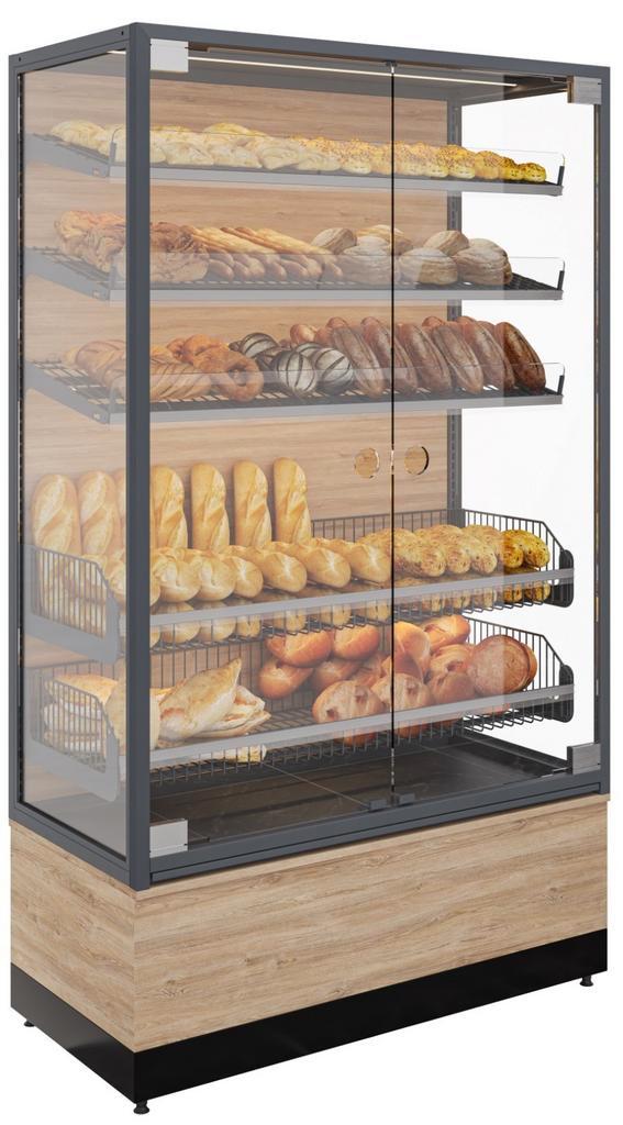 Broodstelling met LED verlichting en Glas, Articles professionnels, Horeca | Équipement de cuisine, Enlèvement ou Envoi