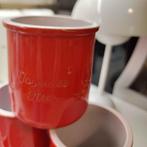 6 petits pots terra cotta rouge Noël, Enlèvement ou Envoi, Comme neuf