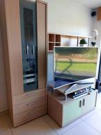 Vitrinekast + boekenrek + opbergkast + TVmeubel, Ophalen, Gebruikt, 150 tot 200 cm, 150 tot 200 cm