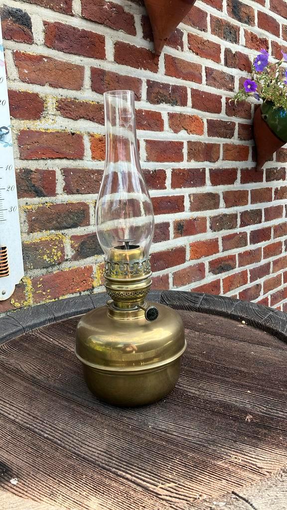 Grote olielamp Ehrich & Graetz (E&G), Antiek en Kunst, Antiek | Verlichting, Ophalen