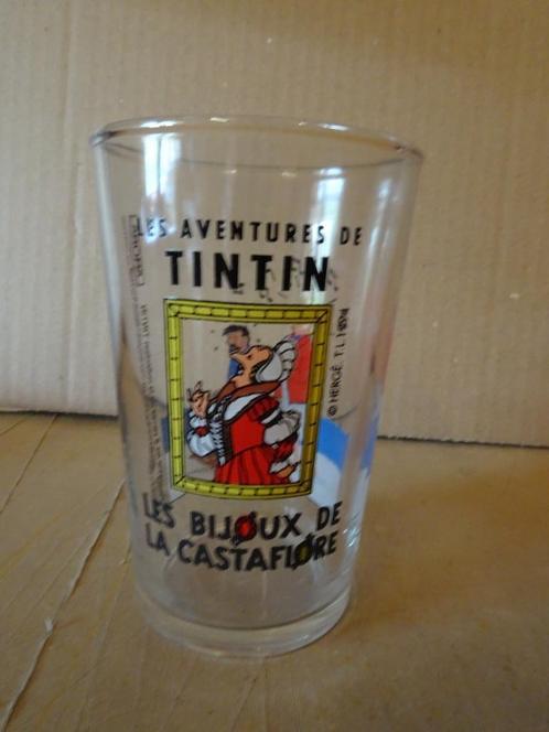 Amora Tintin Glass - Les Bijoux de la Castafiore, Verzamelen, Glas en Drinkglazen, Zo goed als nieuw, Waterglas, Ophalen of Verzenden