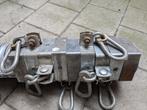 9x Schommelbeugel + Karabijn vierkant 90mm - Gegalvaniseers, Ophalen